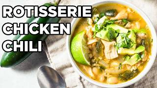 Rotisserie Chicken Chili in 25 Minutes!