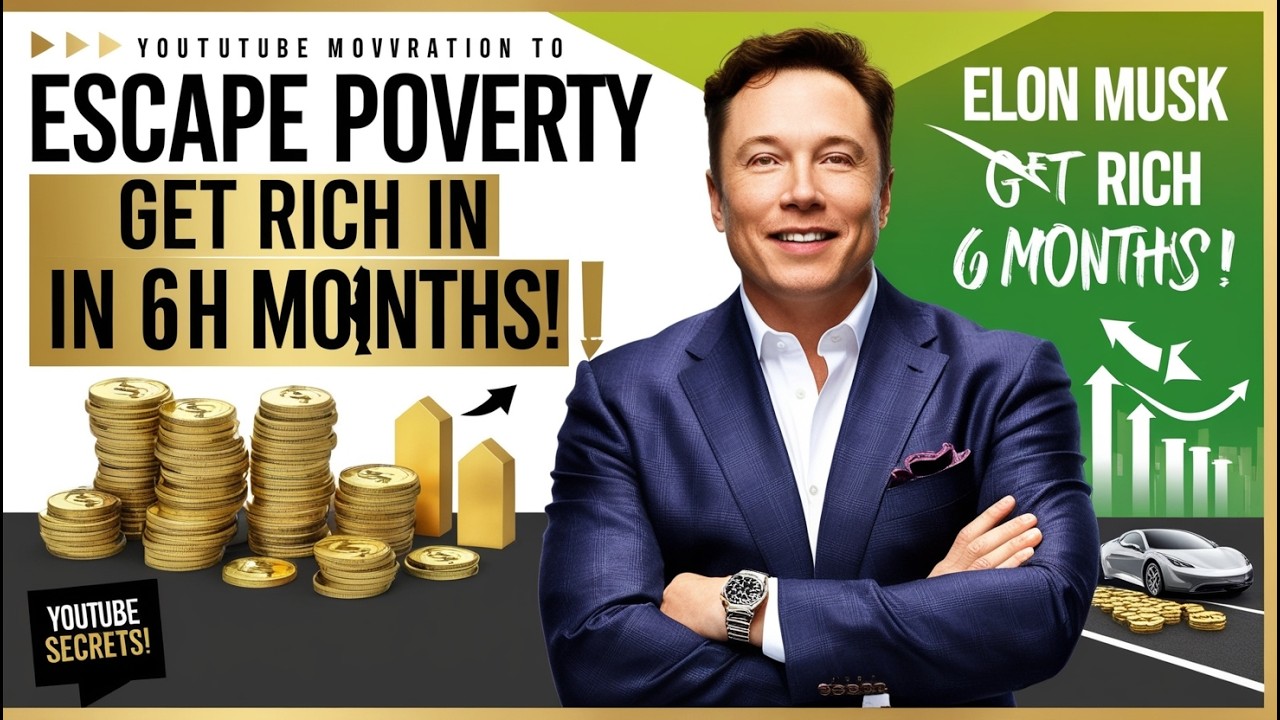 How to ESCAPE POVERTY and GET RICH in 6 Months Elon Musk's Secrets ...