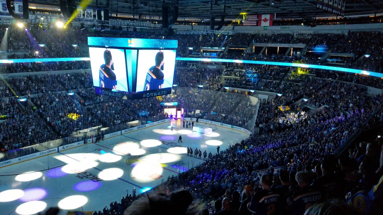 2019-2020 St. Louis Blues Season Opener- Player Intros and Stanley Cup - YouTube