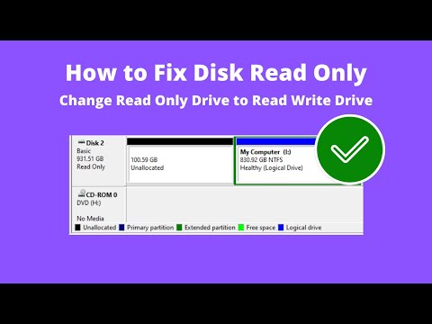 Disk Read-Only Problem, Change Read-Only Read-Write Drive. - YouTube