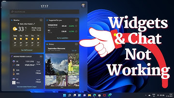 Widgets and chat not working windows 11
