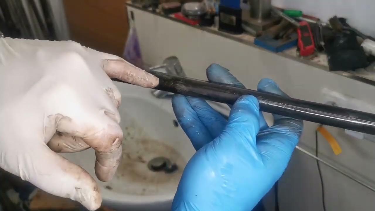 Restoration of Gras model infantry 1874 toy gun Part II electrolysis