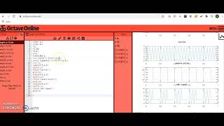 Amplitude Shift Keying  (ASK ) Modulation Matlab code compatible in Octave  free online compiler