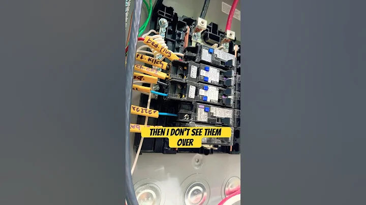 What’s missing in this electrical sub panel? 🤔#electrical #electricalwiring #homeinspection