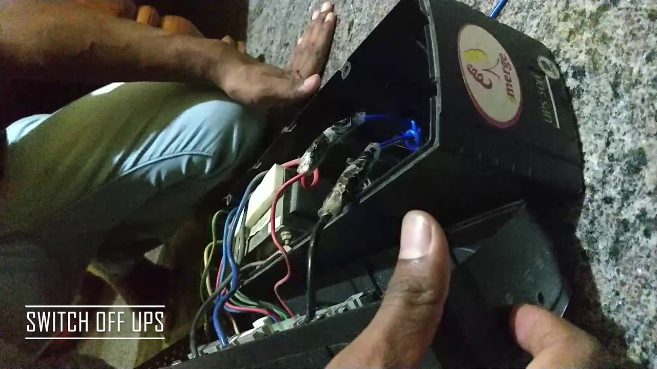 How to make inverter from old computer ups - YouTube