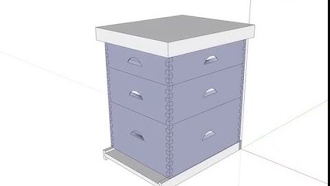 Langstroth 10 Frame Beehive Body Build Animation