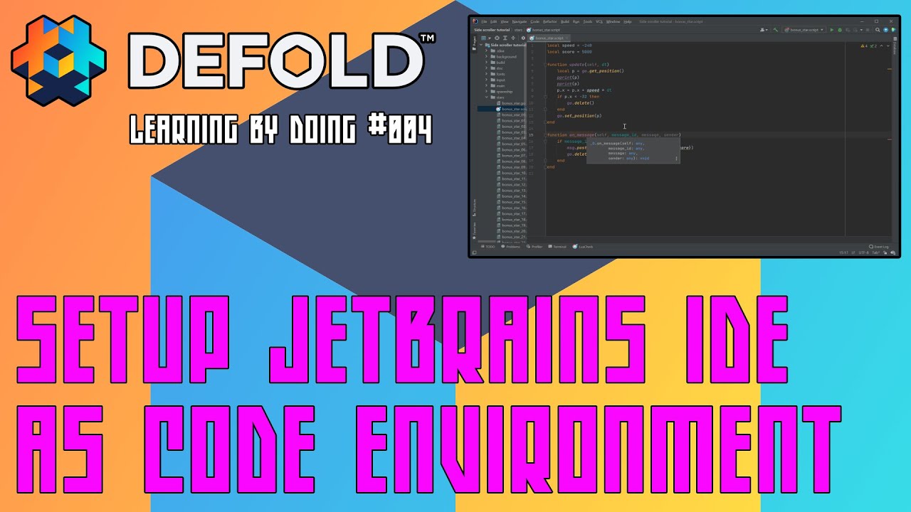 [004] Learning The 2D DEFOLD Game Engine - JetBrains IntelliJ IDE Setup ...