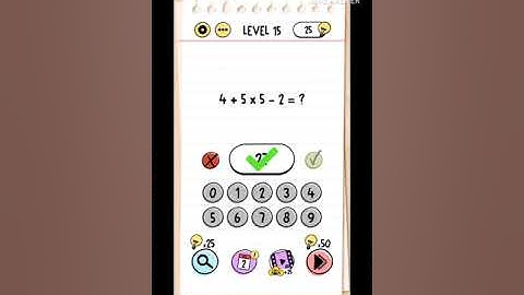 Brain test - level 11 to 20 solutions