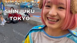 Japanese Idols Performing Live by Shinjuku Station in Tokyo