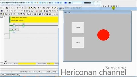 Simulasi start stop menggunakan CX SUPERVISOR dan CX PROGRAMMER | scada Omron