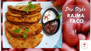 Desi Style Rajma Tacos Recipe | Leftover Roti Tacos | Roti Sandwich Tacos | Chapati Tacos