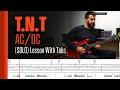 Tnt acdc  solo  lesson with tabs
