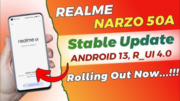 Realme Narzo 50A Android 13, Realme UI 4.0 Stable Update | Narzo 50A New Update