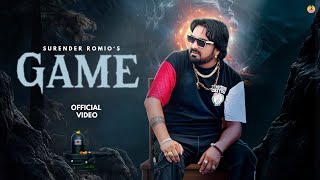 GAME - Surender Romio (Sad Song) Latest Haryanvi Song 2025