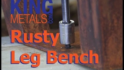 How-to Make a Rusty Leg Log Bench