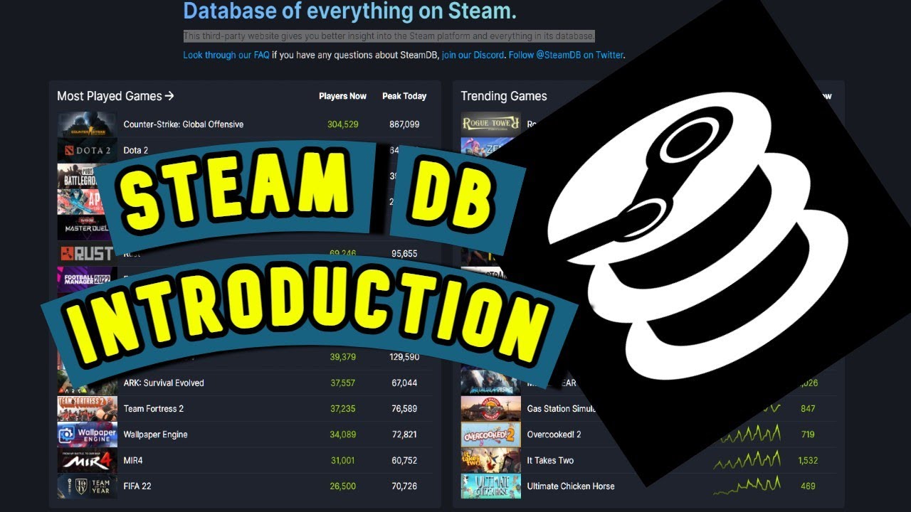 O site SteamDB agora permite ver que engine os jogos usam