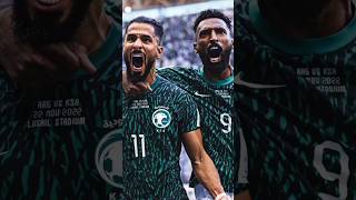 تشكيلة المنتخب السعودي 💚 الفائزة على الارجنتين 💙 في كأس العالم قطر 2022#shorts