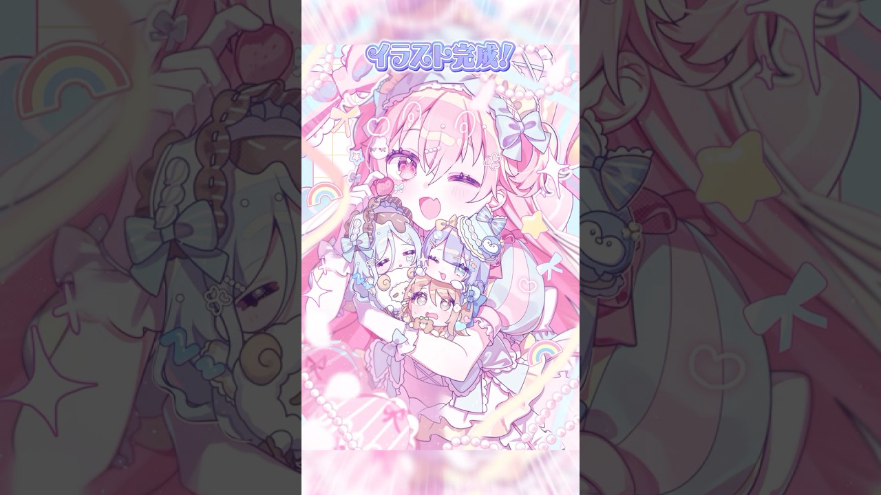 Project Sekai] I tried drawing a sweet Lolita Momojan