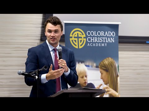 Charlie Kirk speaks at Colorado Christian Academy (CCA)
