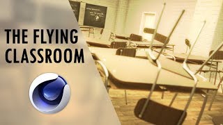 CINEMA 4D - Classroom [THE FLYING CLASSROOM/DAS FLIEGENDE KLASSENZIMMER (w/o Audio)