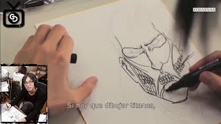 Hajime Isayama Drawing Colossal An - Attack On An