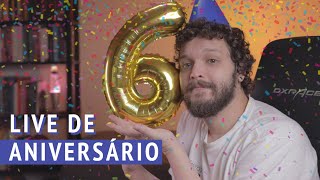 Live de Python especial de aniversário: 6 anos de projeto