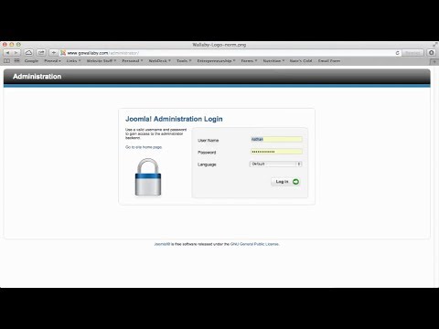 How To Login To Joomla - Nate Woodbury