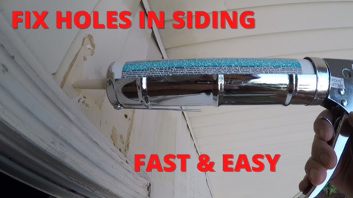 How to fix a hole in your vinyl siding 