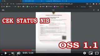 Cara cek status NIB oss 1.1 | Im Share