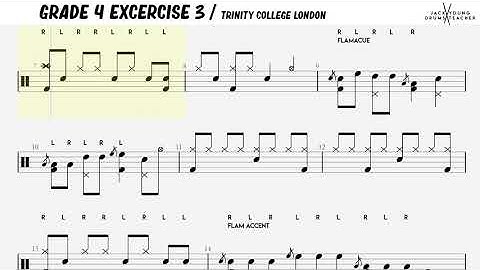 Grade 4 Excercise 3 - Trinity Drums 2020