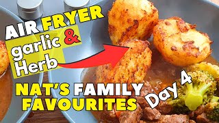 Slow Cooker Beef Casserole With Garlic & Herb Air Fryer Roast Potatoes