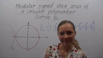 Modular signed slice area of a circular polynumber curve | Algebraic Calculus One | Wild Egg