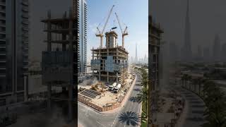 2 Year construction in 25 seconds. #architecture #dubai #construction #timelapse #skyscraper #luxury