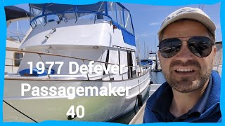 1977 Defever Passagemaker 40' trawler ACMY - boat tour! walk thru