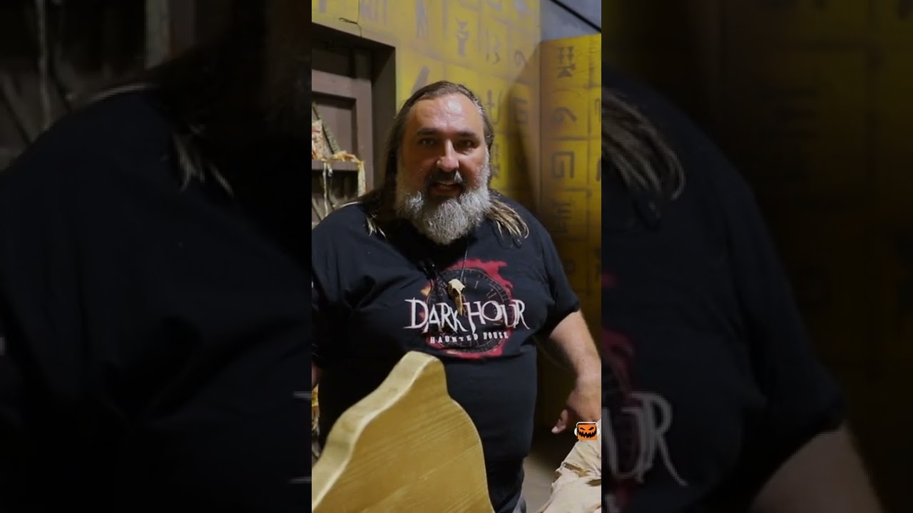 BTS Dark Hour Haunted House in Plano Texas designer Allen Hopps #plano #stiltbeast #halloween