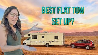 Flat Towing A Car Behind An RV: The Easy Way With Roadmaster! // RV Living Full Time // CtW 175