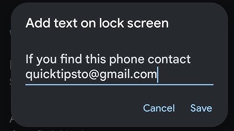 How to add text to the lock screen on an Android 15 phone #quicktipsto