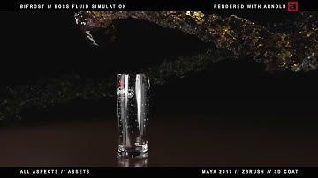 First Bifrost / BOSS Simulation attempt Maya 2017