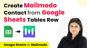 How to Create Mailmodo Contact from New Google Sheets Tables Row