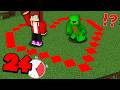 JJ and Mikey Survive INSIDE a Heart for 24 Hours in Minecraft?! Maizen