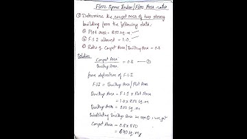 floor space index (FSI)  / floor area ratio (FAR)  - problem 5