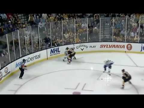 Johnny Boychuk hit on Mason Raymond 2011 Stanley Cup Final Game 6 HD