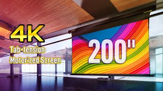 SCREENPRO 200 Inch Projector Screen(4K fabric| 16:9 | 200