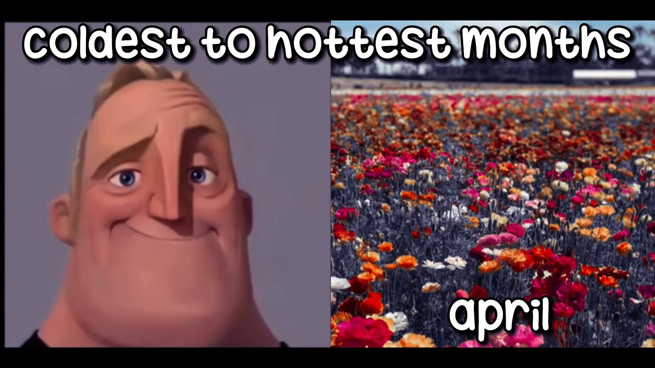 Mr Incredible becoming cold to hot - Coldest to hottest months ❄️🔥