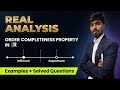 Order Completeness Property in the Set of Real Numbers | Real Analysis – Complete Lecture for Exams