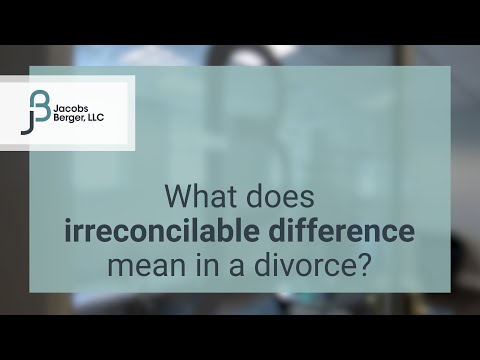 Vidéo: Que signifie irréconciliable dans un divorce ?