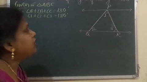 Theorem 6.7 Class 9 Maths #Chapter 6 #Lines and Angles #Proof of Angle Sum property of a Triangle