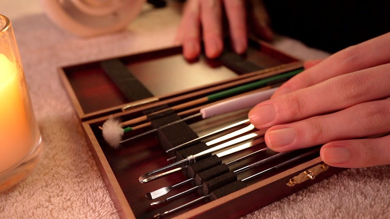 [ASMR]1 час китайской чистки ушей для сна - 1 Hour Chinese Ear Cleaning for Sleep(No talking)