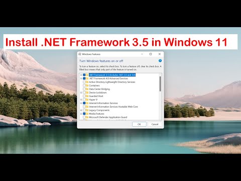 Windows 11: How to Install .NET Framework 3.5 Includes .NET 2.0 and 3.0