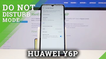 How to Activate Do Not Disturb Mode in Huawei Y6P - Mute All Sounds